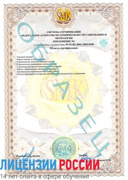 Образец сертификата соответствия (приложение) Тимашевск Сертификат OHSAS 18001